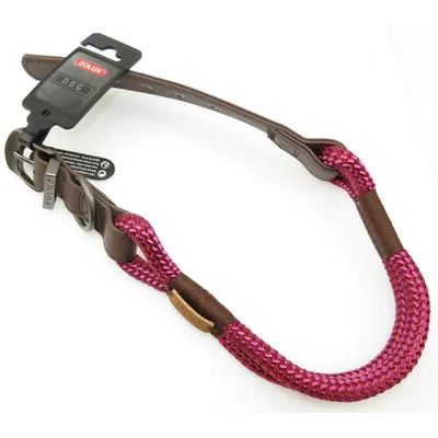 zolux - Collier IMAO 60 cm x 11 mm Hyde park fuchsia  pour chien