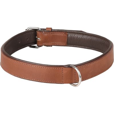 Collier Cuir XXL 52-61 cm ARIZONA brun  pour chien.