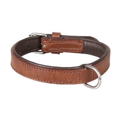 Collier Cuir S 26-32 cm ARIZONA brun  pour chien