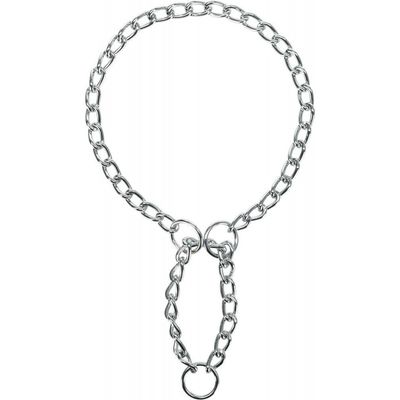 Collier d'arrêt  L-XL. : 55 cm/4 mm chaîne, simple rang.  pour chien