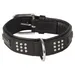 Flamingo Halsband Sedona Leder mit Nieten schwarz