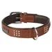 Collier Cuir SEDONA brun taille XL 47-55 cm pour chien.