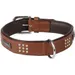 Collier Cuir SEDONA brun taille XL 47-55 cm pour chien.