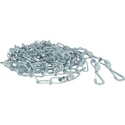 Chaîne de sécurité en acier 5 mètres maillon anti torsion pour chien poids