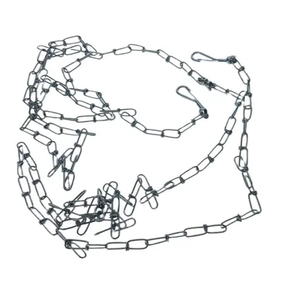 animallparadise - Chaine d'attache en acier 4.5 mètres maillon anti torsion
