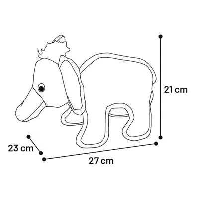 animallparadise - Jouet Strong Stuff Éléphant 21 cm, pour chien
