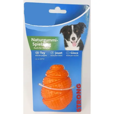 animallparadise - Balle Strong Sauteur orange de 9 cm Jouet pour chien