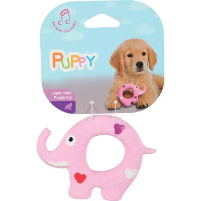 animallparadise - Jouet en latex PUPPY Éléphant.  11 cm. pour chiots.