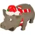Flamingo - Cochon noël en latex avec couinement 22 cm, jouet pour chien Flamingo - Cochon noël en latex avec couinement 22 cm, jouet pour chien