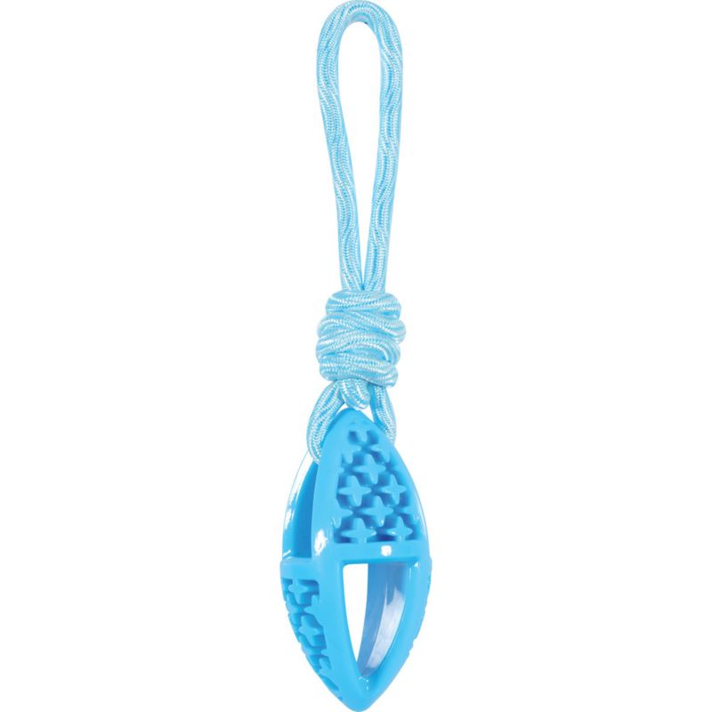 animallparadise - Jouet pour chien ovale en TPR et corde longueur 27.5 cm ,
