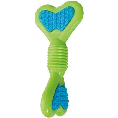 Flamingo - Jouet pour chien Bippa os torsadé à mâcher 15 cm TPR couleur alé