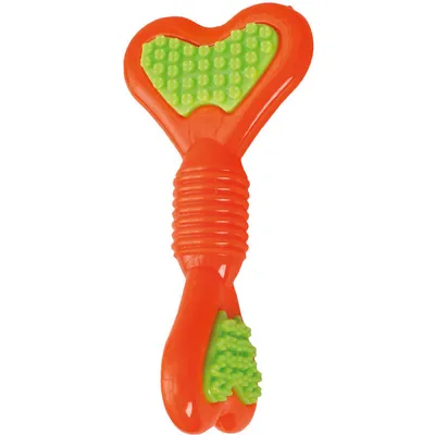 Flamingo - Jouet pour chien Bippa os torsadé à mâcher 15 cm TPR couleur alé
