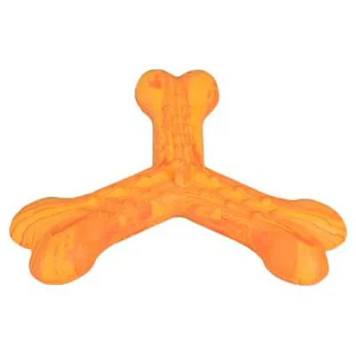 Flamingo - Jouet pour chien Saveo 15.5 cm os triple parfum poulet caoutchou