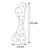 Flamingo - Jouet Binty Os  17.2cm L x 5.5cm l x 6cm H pour Chiot