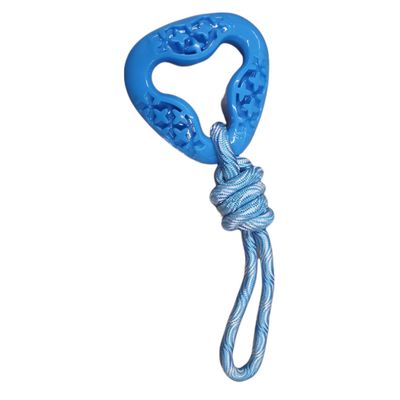Anneau triangle en TPR et corde longueur total 24.5 cm,  jeux pour chie