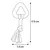 Flamingo - Jouet Bunty Triangle Taupe  7.3 x 17.5 x 2 cm pour Chiot
