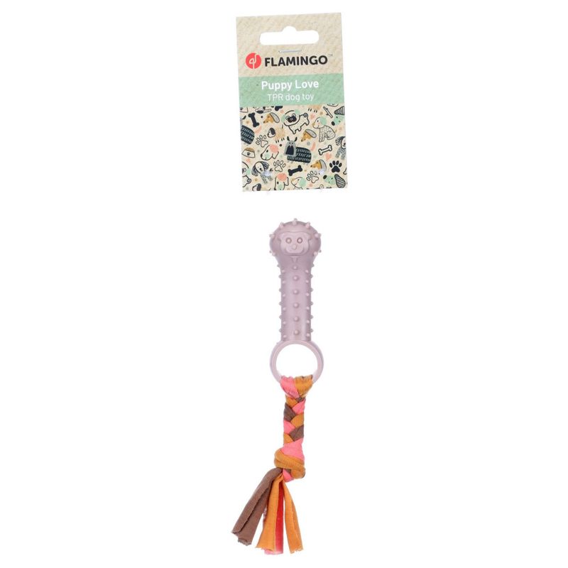 Flamingo - Jouet Bunty Os Taupe ø 3.2 x 20 cm pour Chiot