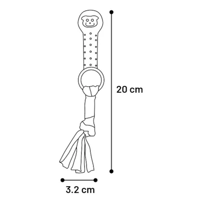 jeux Bunty Os Taupe ø 3.2 x 20 cm pour Chiot
