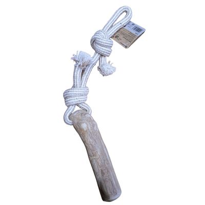 jeux corde à tirer avec bâton à mâché Green java 51 cm L pour chien
