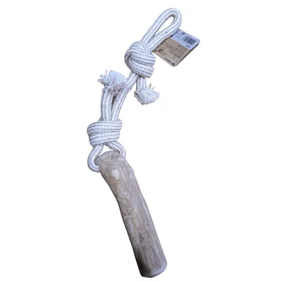 jeux corde à tirer avec bâton à mâché Green java 51 cm L pour chien