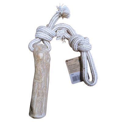 jeux corde à tirer avec bâton à mâché Green java 51 cm L pour chien