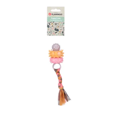Flamingo - Jouet Bunty Anneau Taupe ø 5.7 x 20 cm pour Chiot
