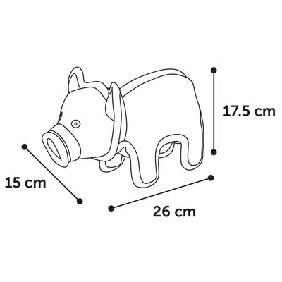 animallparadise - Jouet Strong Stuff Porcelet Rose 26 cm. pour chien.