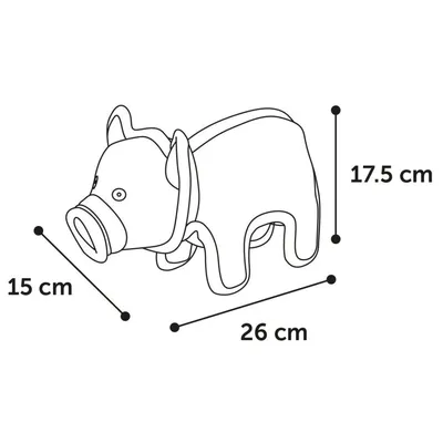 animallparadise - Jouet Strong Stuff Porcelet Rose 26 cm. pour chien.