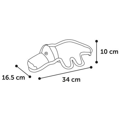 Flamingo - Jouet Strong Stuff Alligator vert 34 cm. pour chien.