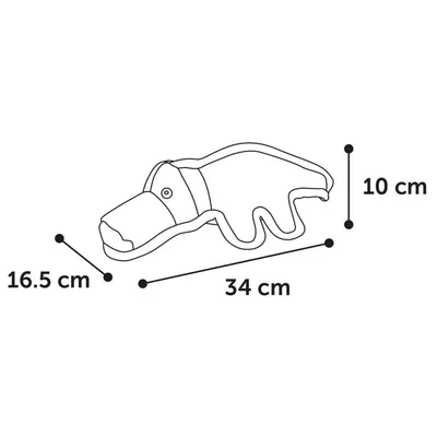 Flamingo - Jouet Strong Stuff Alligator vert 34 cm. pour chien.