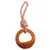 Jeux pour chien rond en TPR et corde 25 cm  couleur orange Samba.