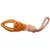 animallparadise - Jouet pour chien ovale en TPR et corde, orange longueur 2