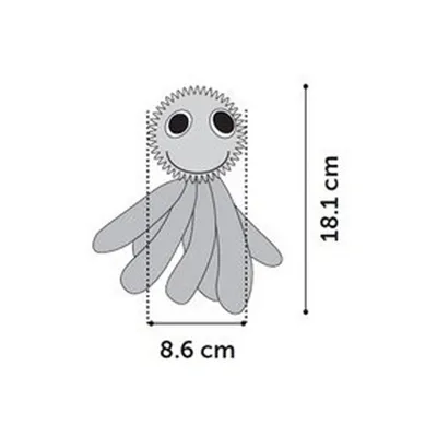 Flamingo - Jouet pour chien. Calmar WILCO . longueur 16 cm env.