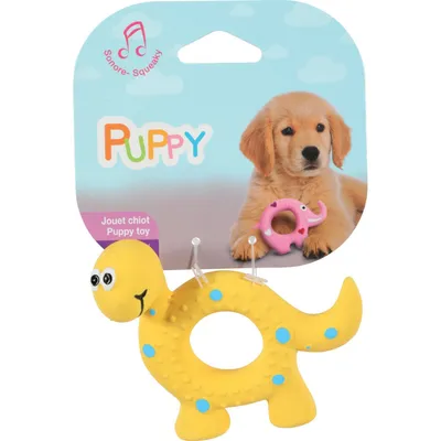 animallparadise - Jouet en latex PUPPY DINO.  10 cm. pour chiots.