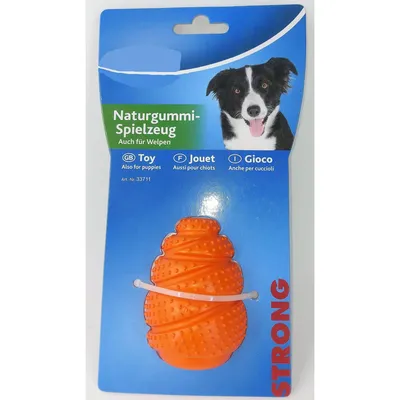Balle Strong Sauteur orange de 7 cm. jeux pour chiens