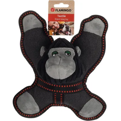 Flamingo - Jouet Gorille Gris 25 x 21.5 x 15 cm pour chien
