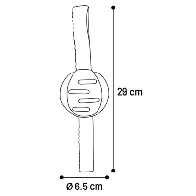 jeux balle rose avec poignées,  TPR, ø 6.5 cm, pour chien