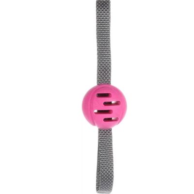 jeux balle rose avec poignées,  TPR, ø 6.5 cm, pour chien
