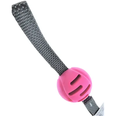 animallparadise - Jouet balle rose avec poignées,  TPR, ø 6.5 cm, pour chie