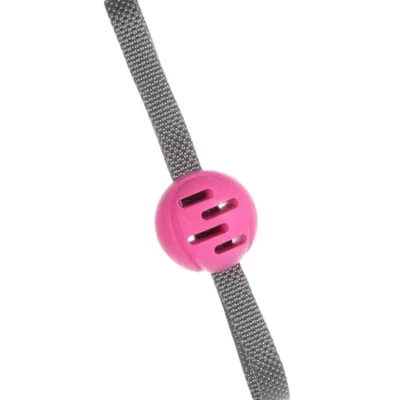 jeux balle rose avec poignées,  TPR, ø 6.5 cm, pour chien
