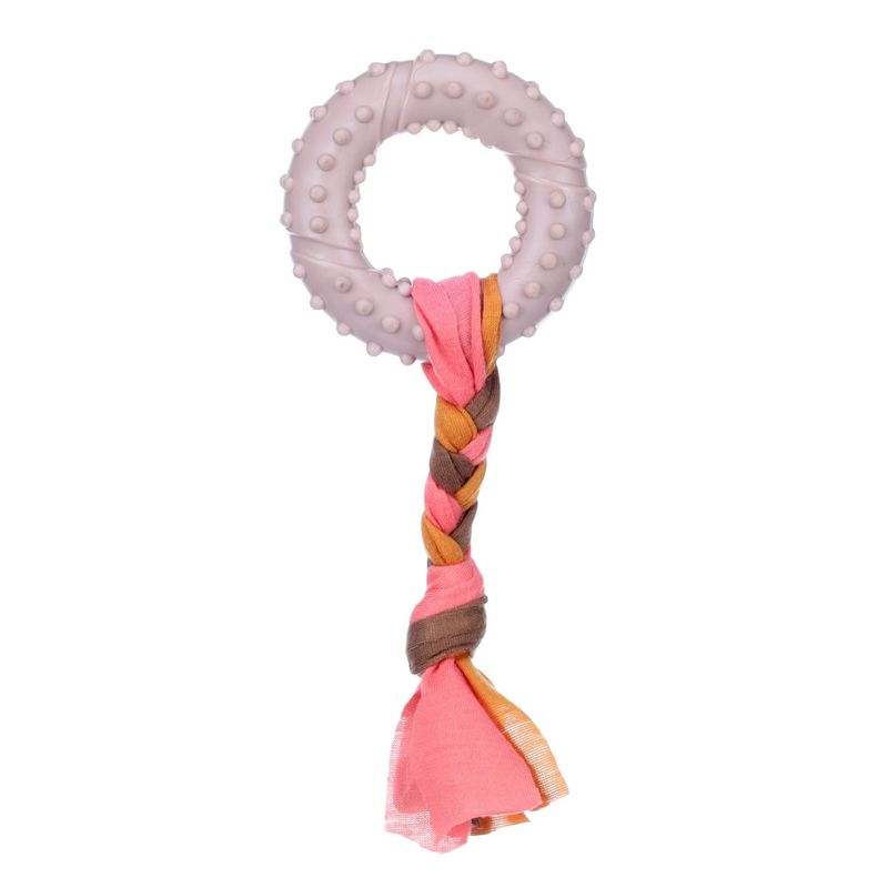 Flamingo - Jouet Bunty Anneau Taupe 17 x 7.3 x 2.1 cm pour Chiot