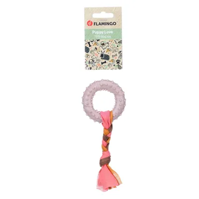 Flamingo - Jouet Bunty Anneau Taupe 17 x 7.3 x 2.1 cm pour Chiot