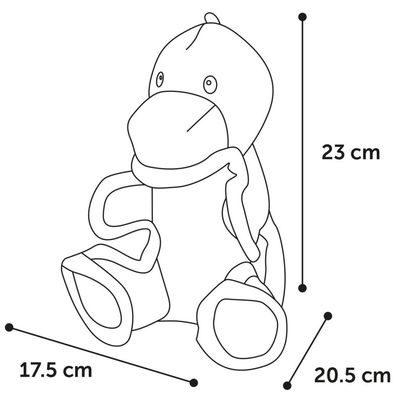 animallparadise - Jouet Strong Stuff Dino vert 23 cm. pour chien.