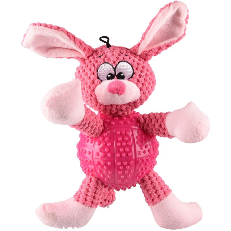 Flamingo - Jouet Lapin BESS rose longueur 28 cm env. pour chien