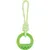 animallparadise - Anneau rond en TPR et corde 25 cm, vert, Samba Jouet pour