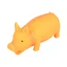 jouet en latex  a couinement pour chien  cochon Fiona orange 22 cm