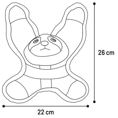 Flamingo - Jouet Paresseux Brun 26 x 22 x 10 cm pour chien