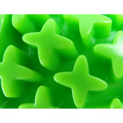 jeux pour chien ovale en TPR et corde longueur 27.5 cm, vert,