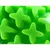 jeux pour chien ovale en TPR et corde longueur 27.5 cm, vert,