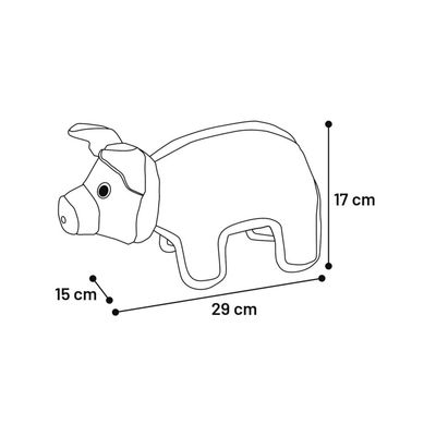 animallparadise - Jouet Strong Stuff Cochon  17 cm, pour chien